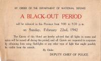 Rehearsing for a blackout | Wartime Canada